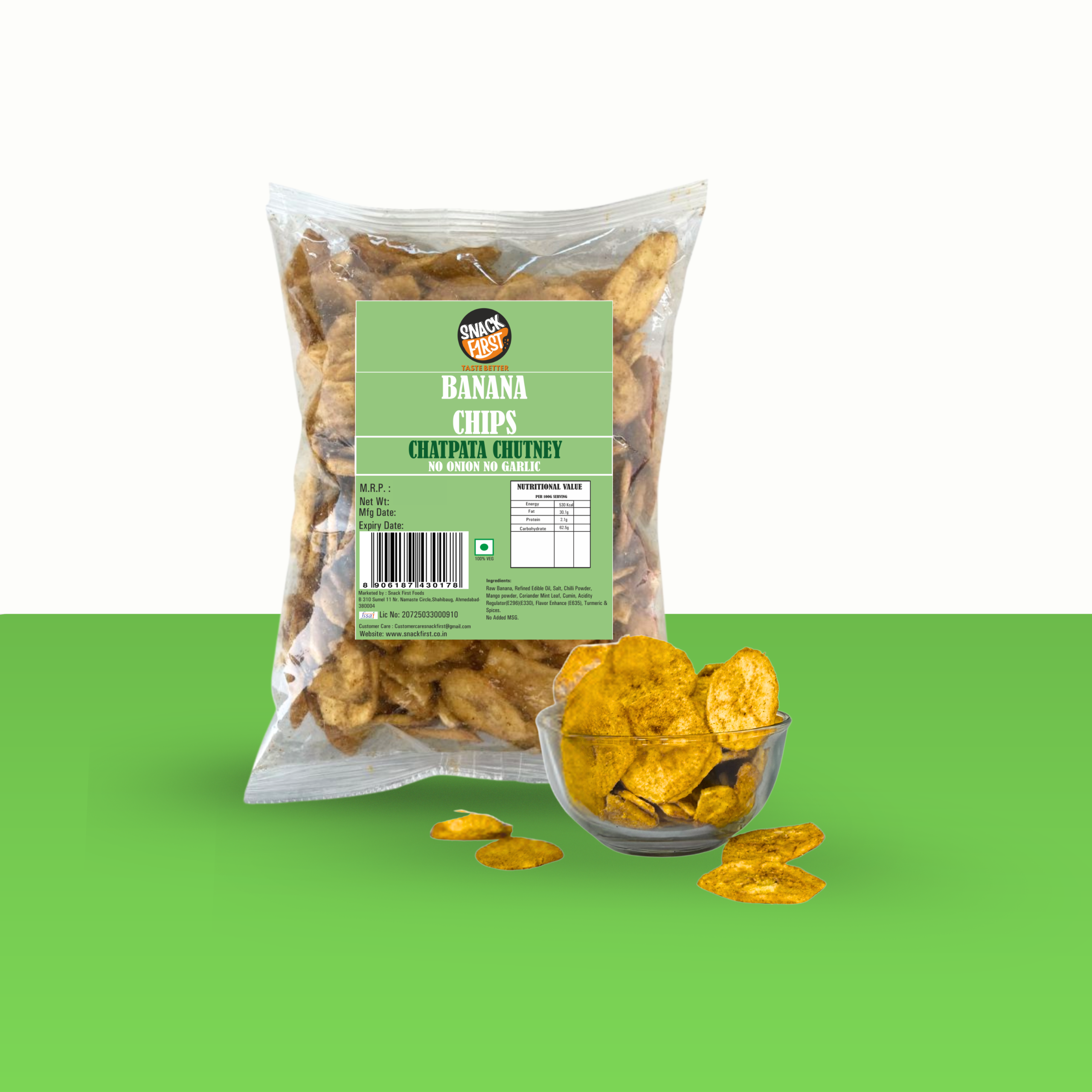 banana chips periperi & chatpata chutney, pack of 2, 400g banana chips periperi & chatpata chutney, pack of 2, 400g