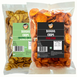 banana chips periperi & chatpata chutney, pack of 2, 400g