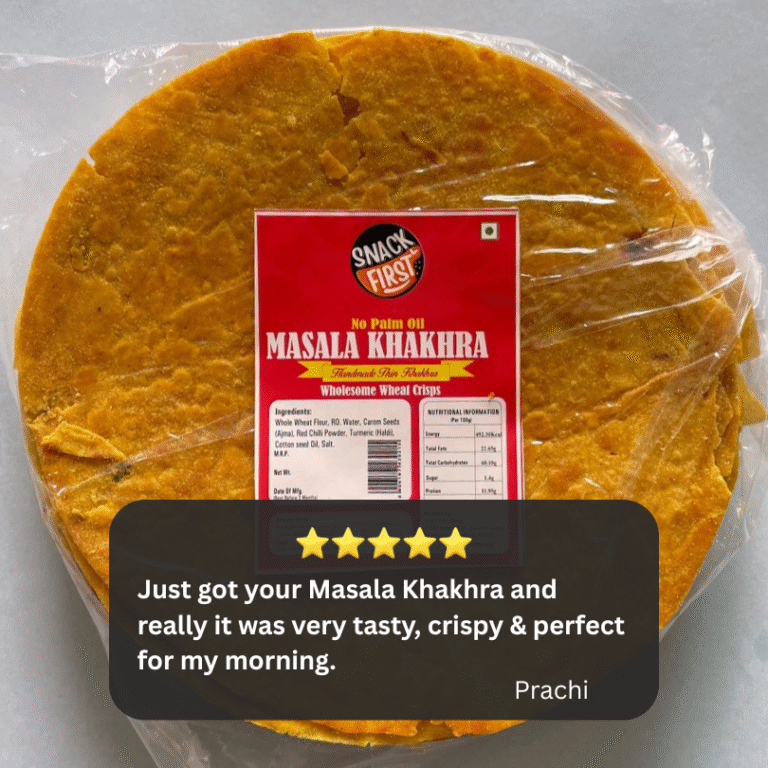 just got there masala khakhra and it was very tasty, crispy & full of flavours