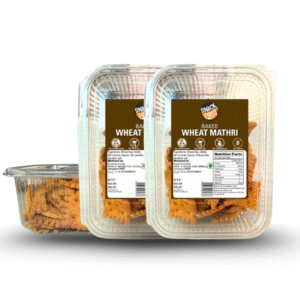 baked wheat methi mathri, no palm oil, no maida, pack of 2, 240g