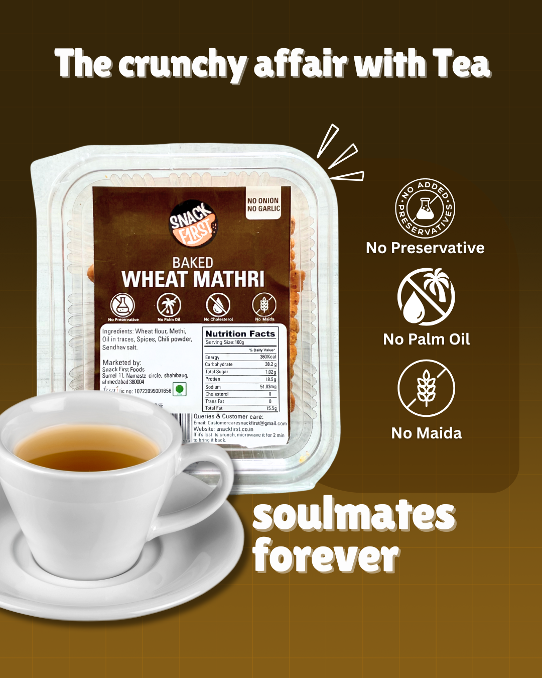 baked wheat methi mathri, no palm oil, no maida, pack of 1, 120g baked wheat methi mathri, no palm oil, no maida, pack of 1, 120g