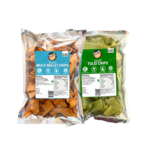 baked tulsi & millet chips, no palm oil, gluten free, pack of 2, 200g