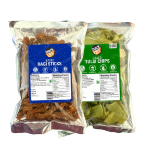 baked tulsi & ragi sticks, no palm oil, gluten free, pack of 2, 200g