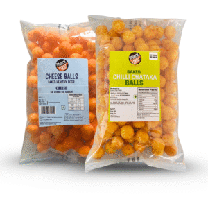 baked chilli chataka balls, nong, corn puffs, 80g