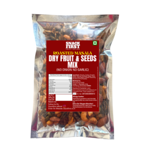 Home premium roasted dry fruit & seed mix | masala flavoured | no onion no garlic | high protein | no palm oil
