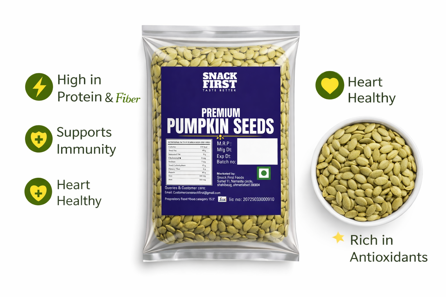 premium pumpkin seeds | kaddu ke beej
